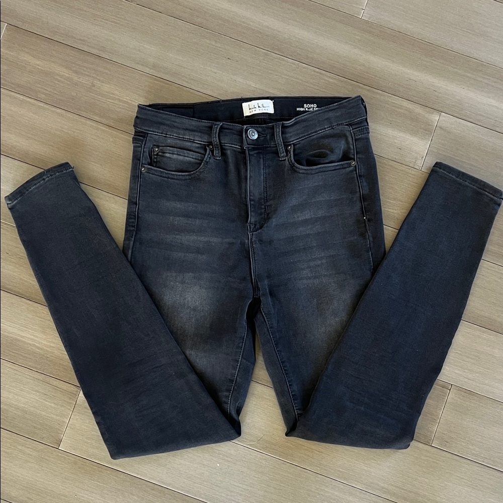 SOHO High Rise Skinny Jeans - Vintage Washed Black